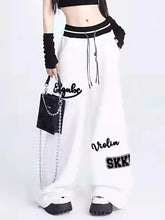 Sports Pants Hip Hop Baggy Letter Pattern Wide Leg Jogging Pants